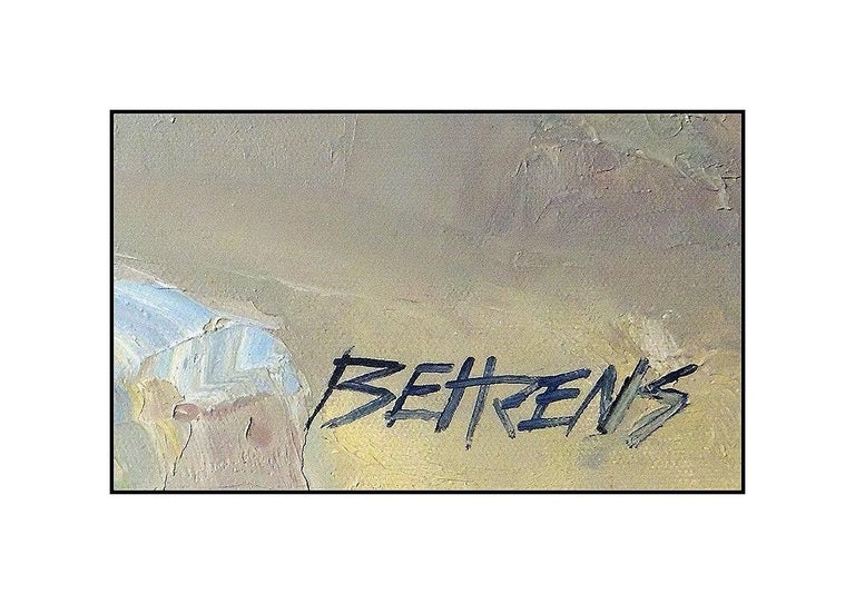 Howard Behrens Howard Behrens Oil Painting on Canvas Large Original