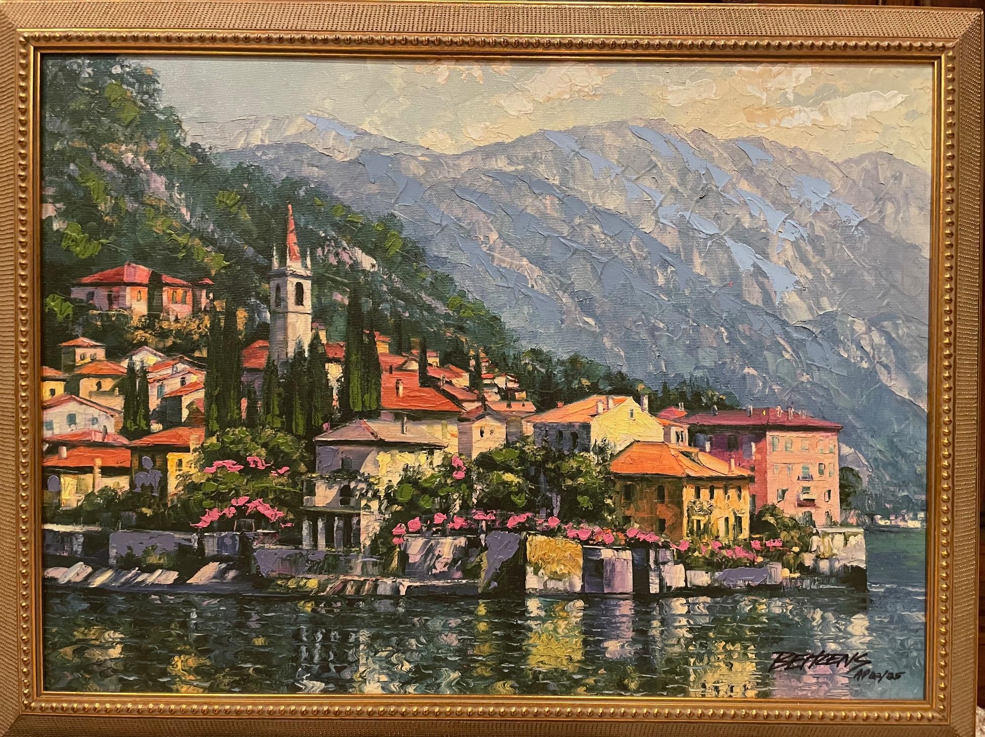 Howard Behrens Landscape Print - Reflections of  Lake Como 