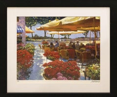 Vintage "Cafe Ravello" Artist Proof By Howard Behrens, Signed and Numbered