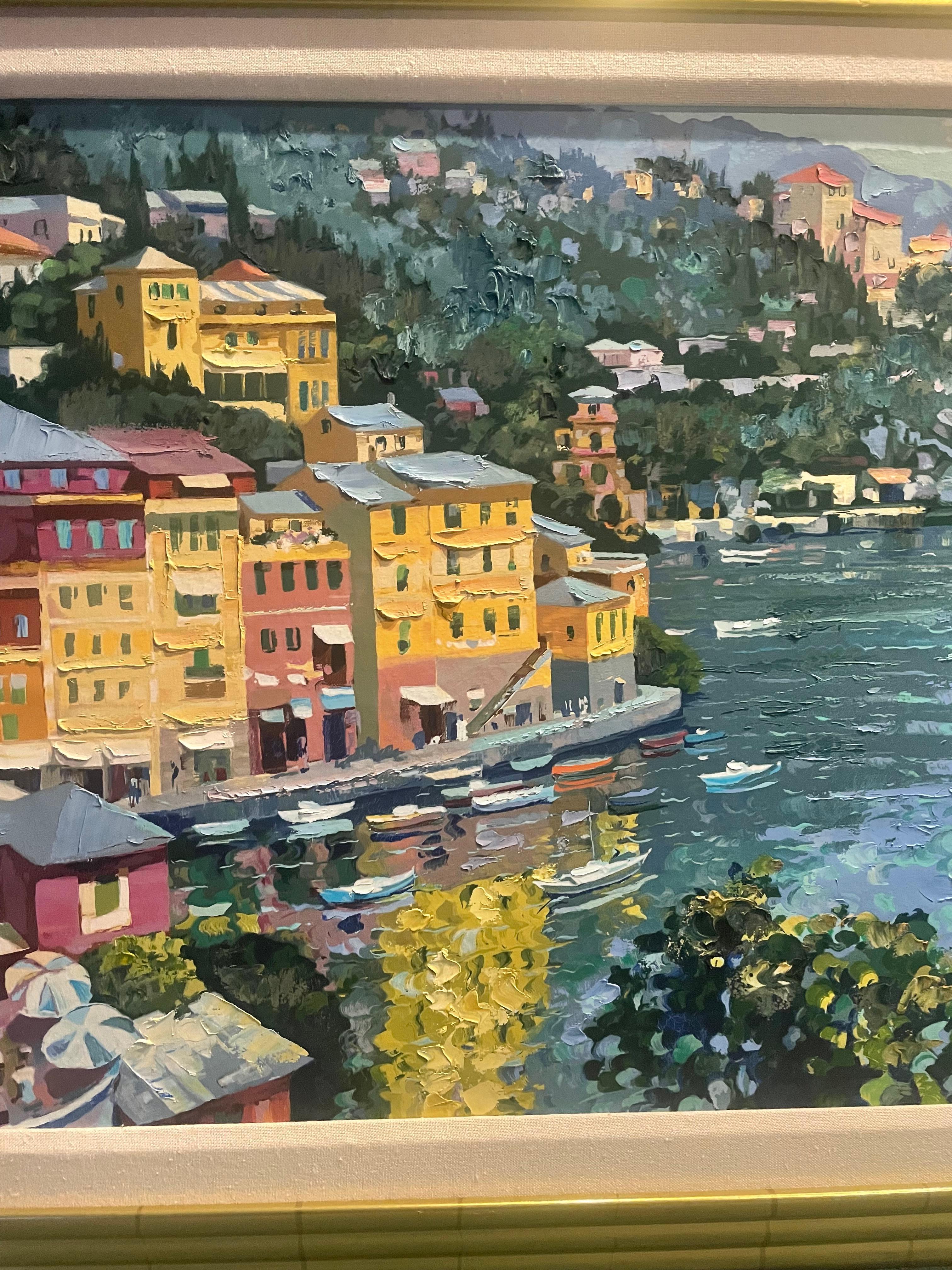 Howard Behrens 
Embellished print on canvas
measures 42x30
in excellent condition