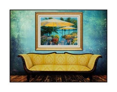 Howard Behrens Giclee Flowers By The Sea Signed Art Floral Art