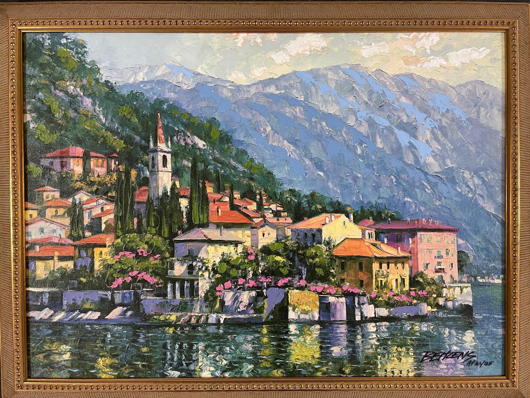 Howard Behrens Landscape Print - Reflections of Lake Como