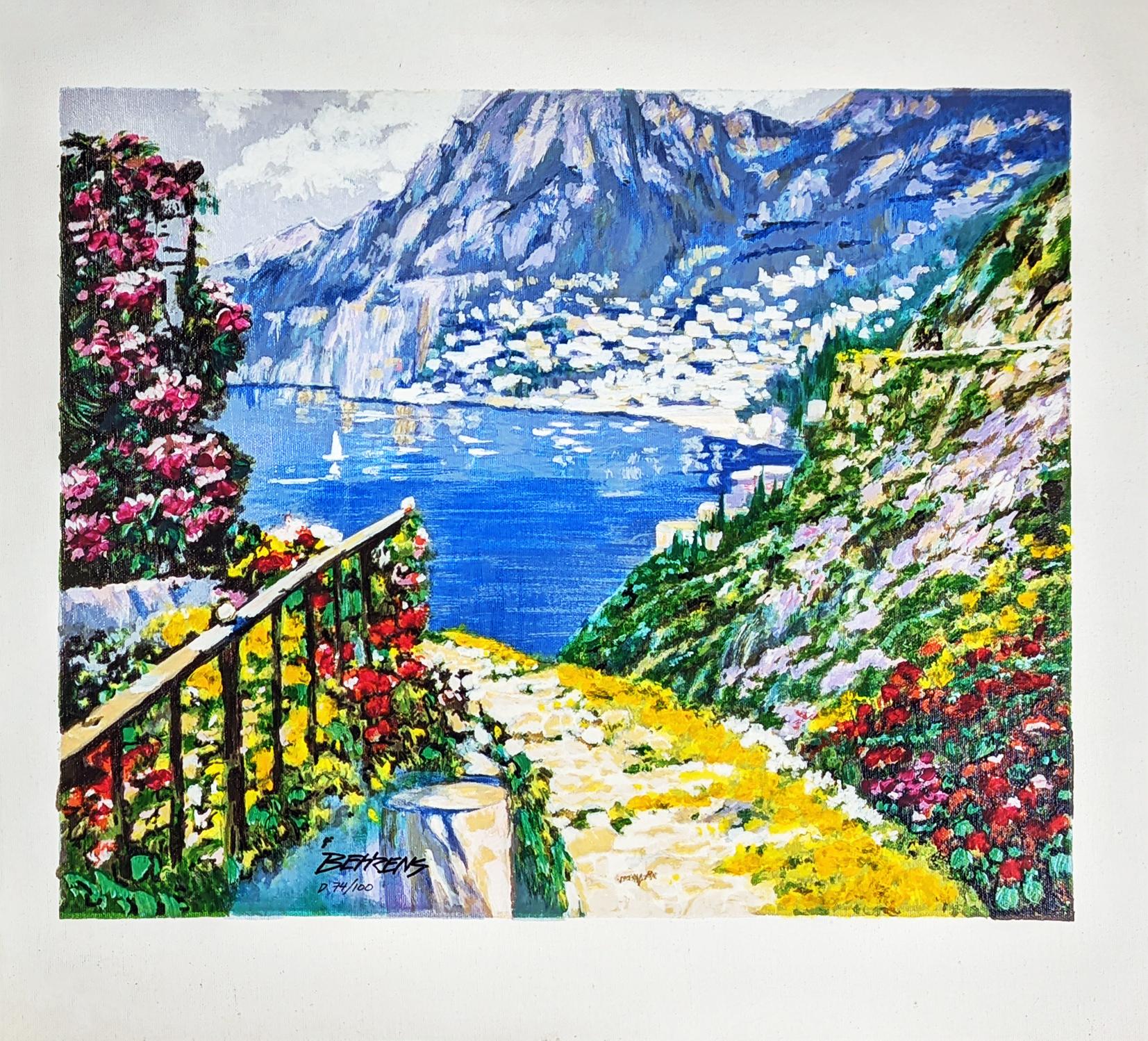 ROAD TO POSITANO (EMBELLISHED) - Print by Howard Behrens