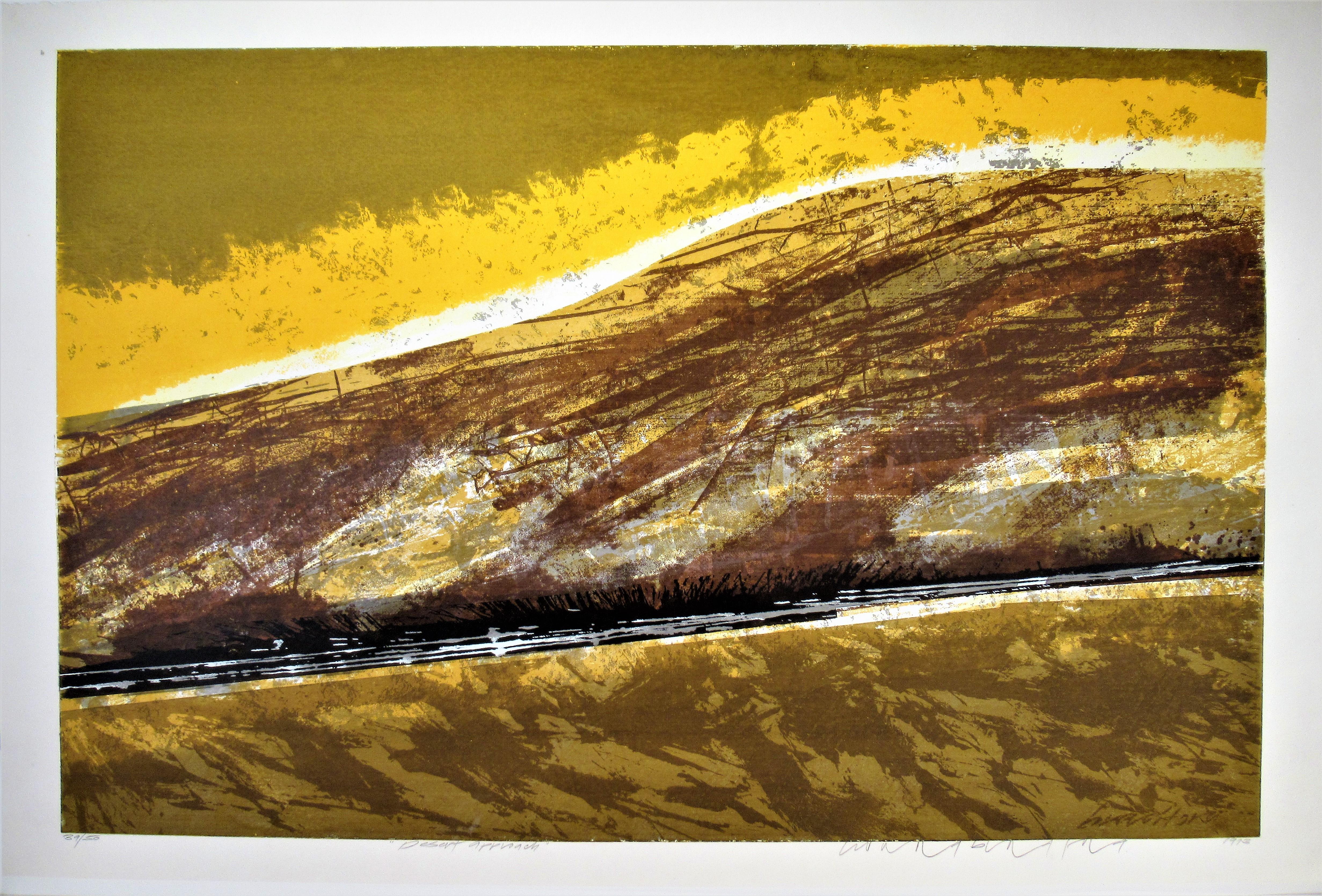 Howard Bradford Abstract Print - Desert Approach