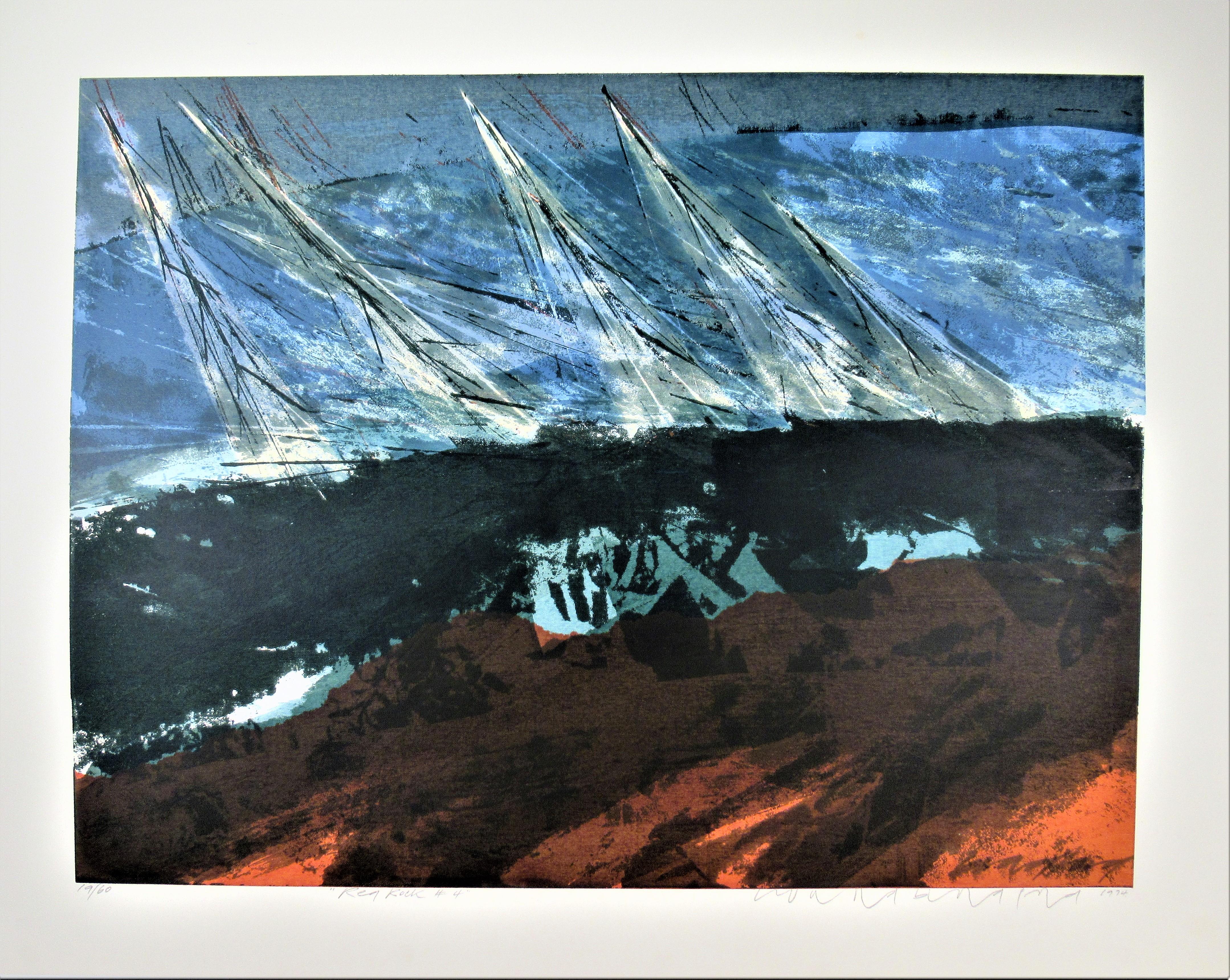 Howard Bradford Abstract Print - Red Rock #4