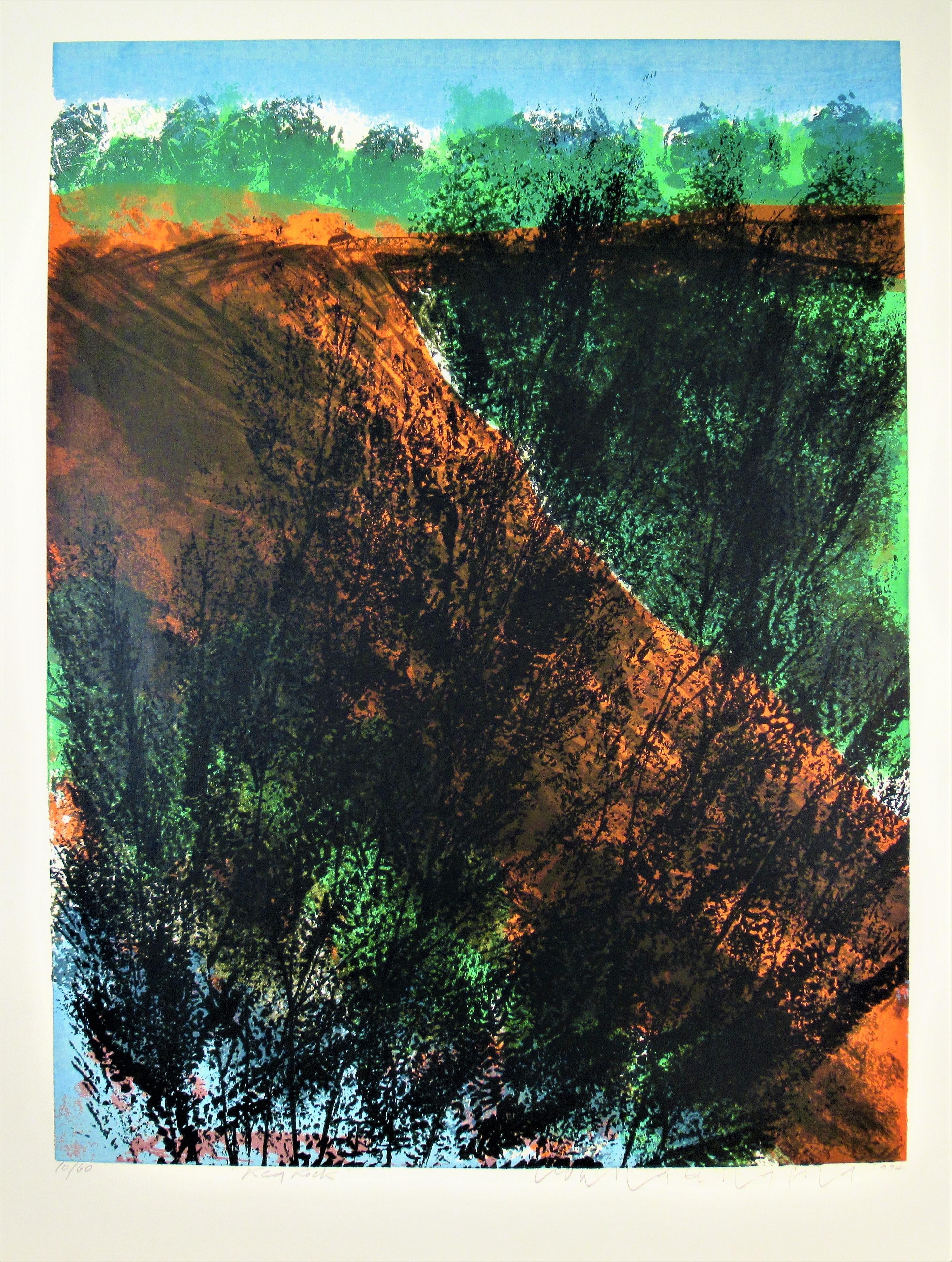 Howard Bradford Abstract Print - Red Rock
