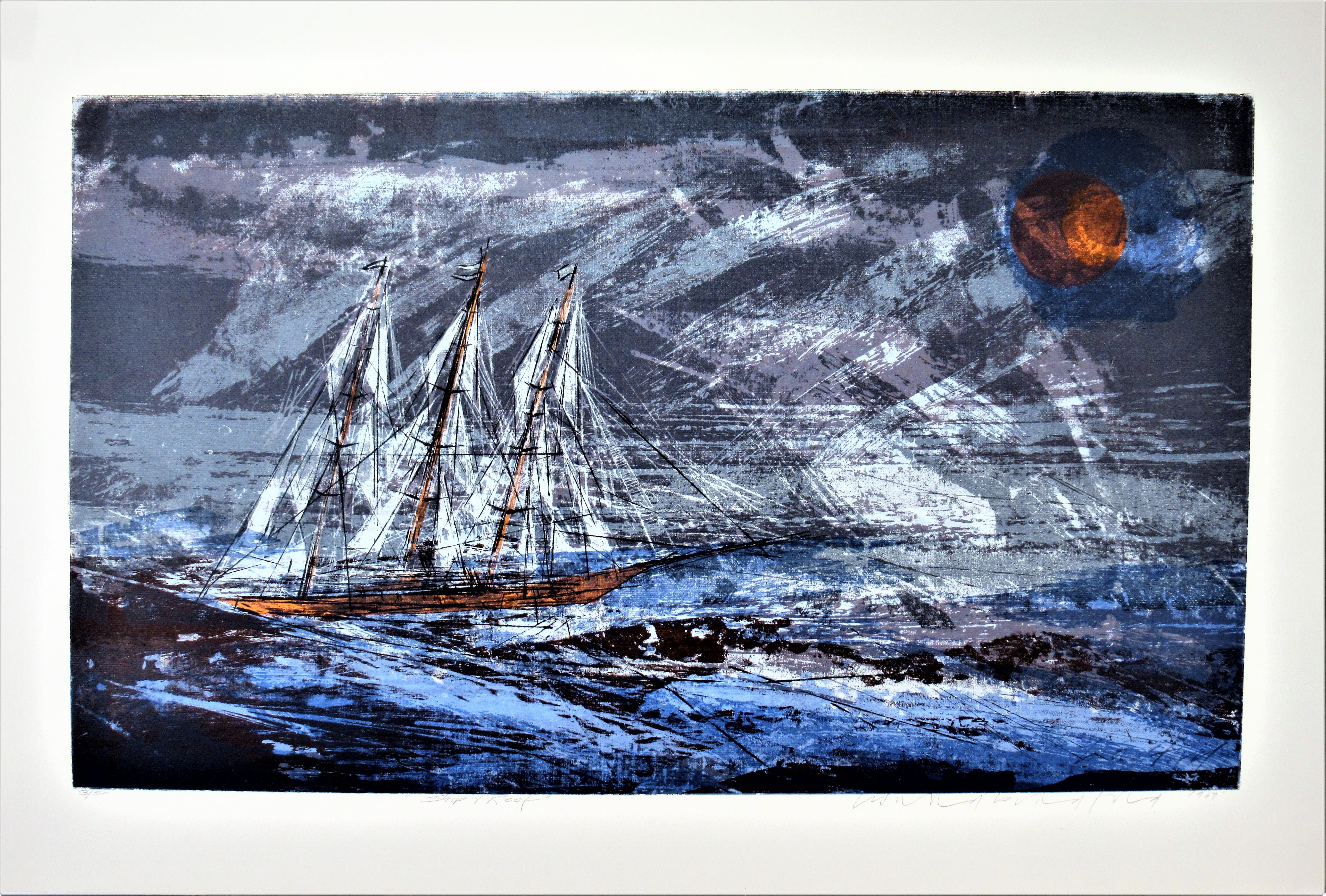Howard Bradford Abstract Print - Ship Y Reef