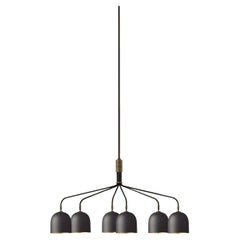 Howard Chandelier, 6 Arm, Gunmetal