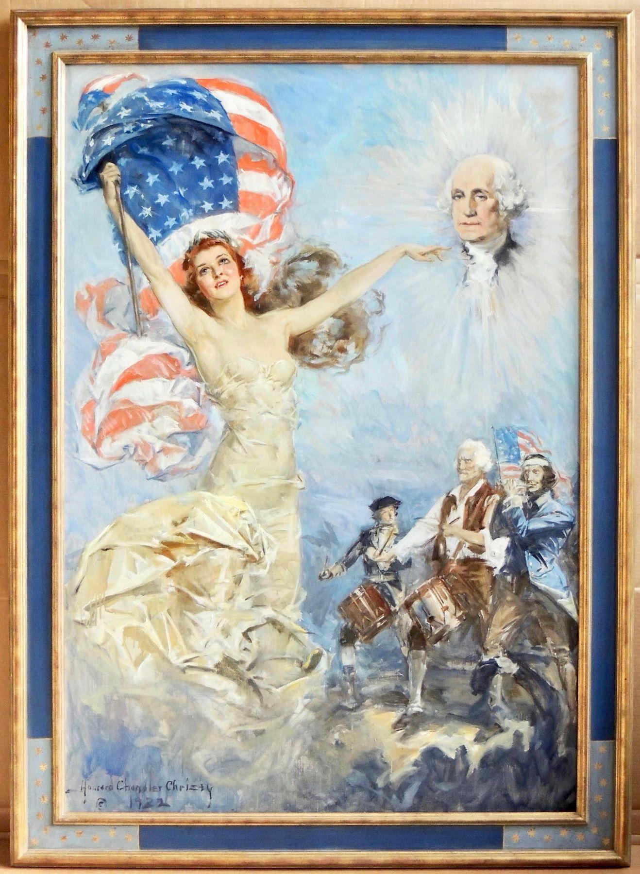 Mother of His Country - Painting by Howard Chandler Christy