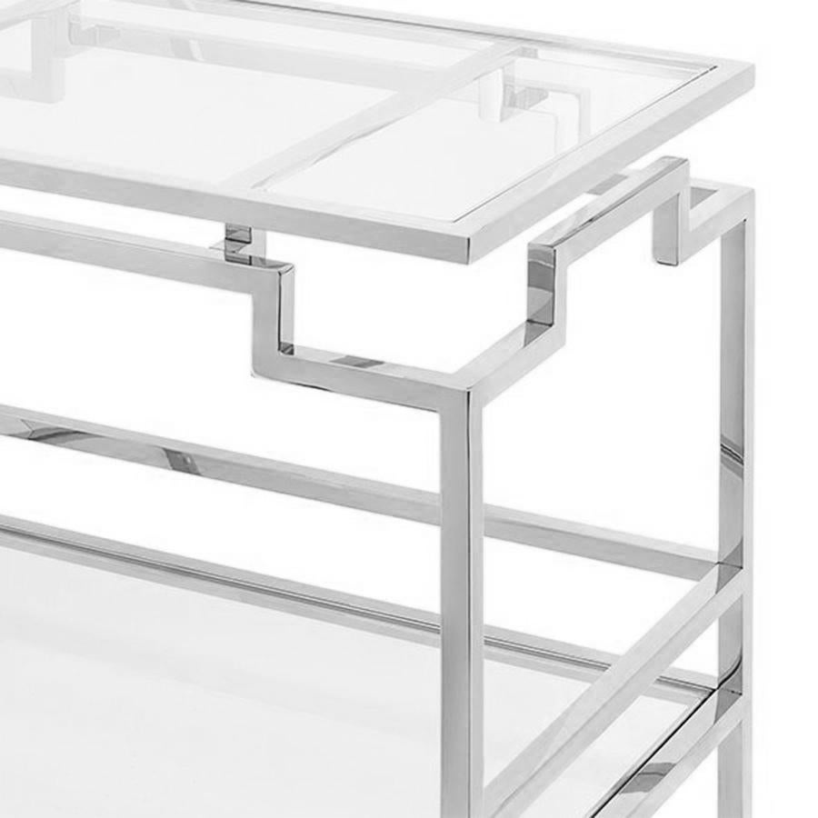Italian Howard Chrome Trolley For Sale