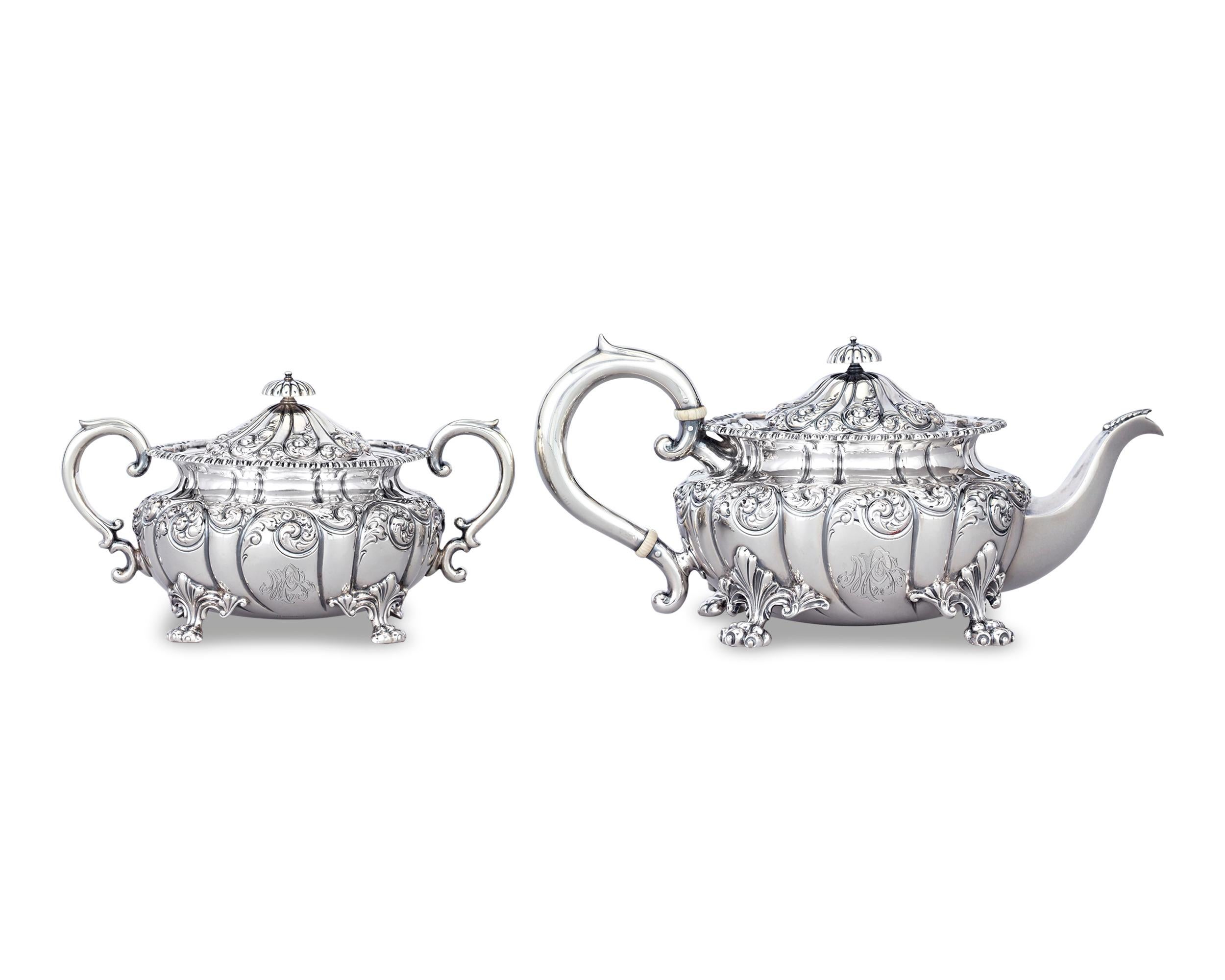 sterling silver tea and coffee service