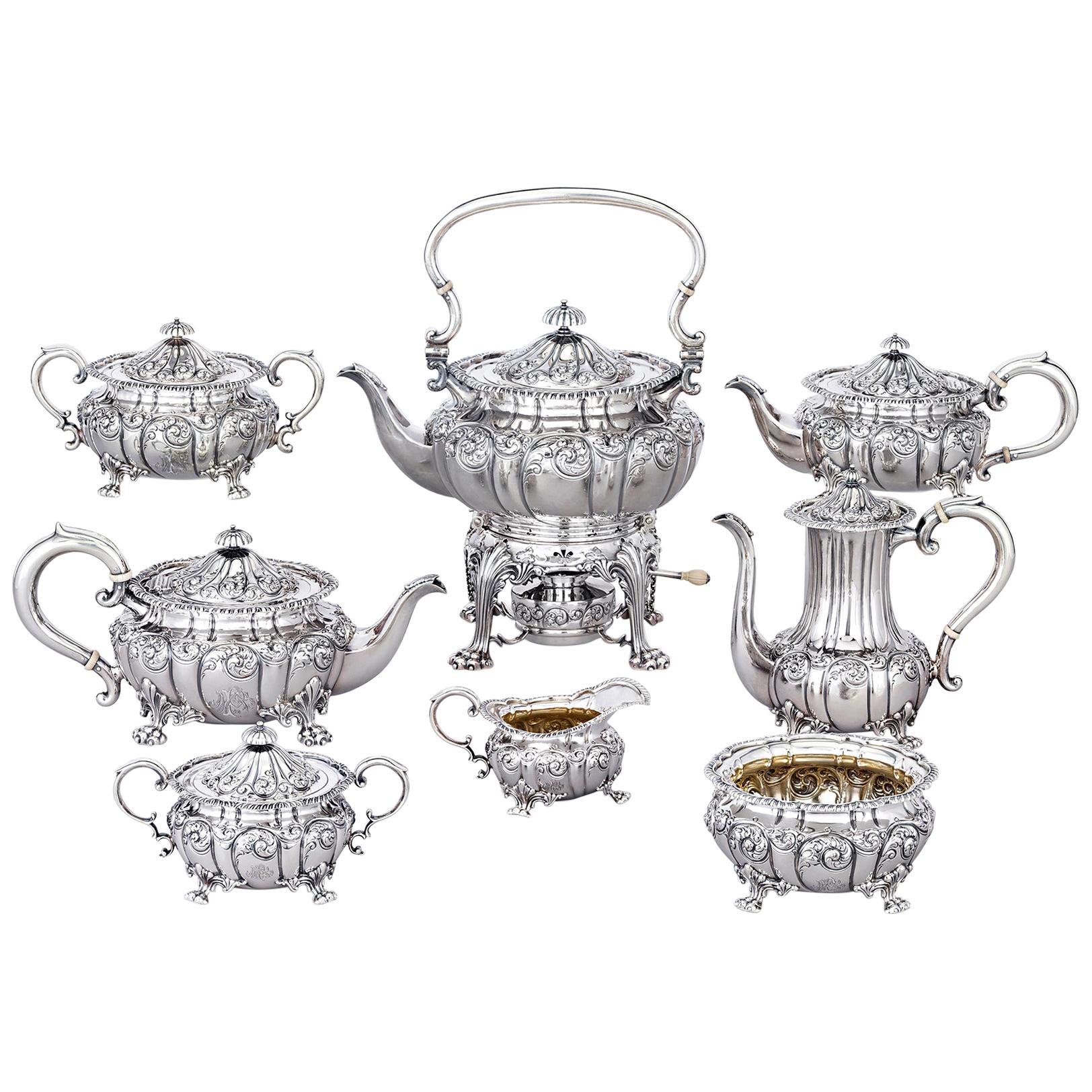 Howard & Co. Eight-Piece Sterling Silver Tea and Coffee Set