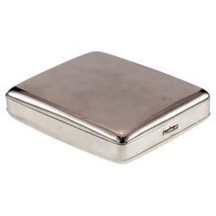 Howard & Co. Etui à cigarettes en argent sterling avec plateau