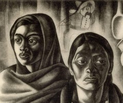 Interior messicano (3 generazioni di nativi messicani con attività artigianali a Taxco Mexico, Messico)