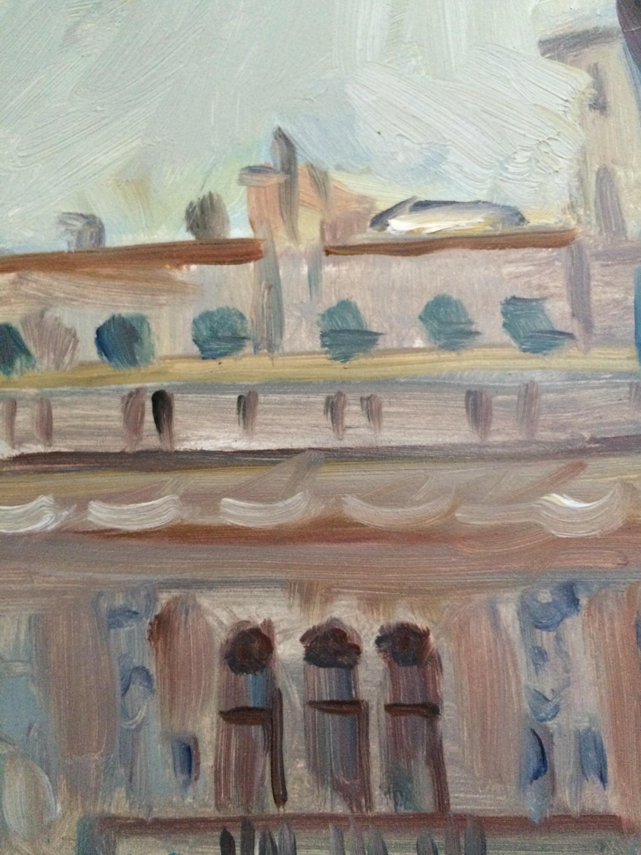 Across Central Park, Gemälde, Öl auf MDF-Platte (Zeitgenössisch), Painting, von Howard Danelowitz
