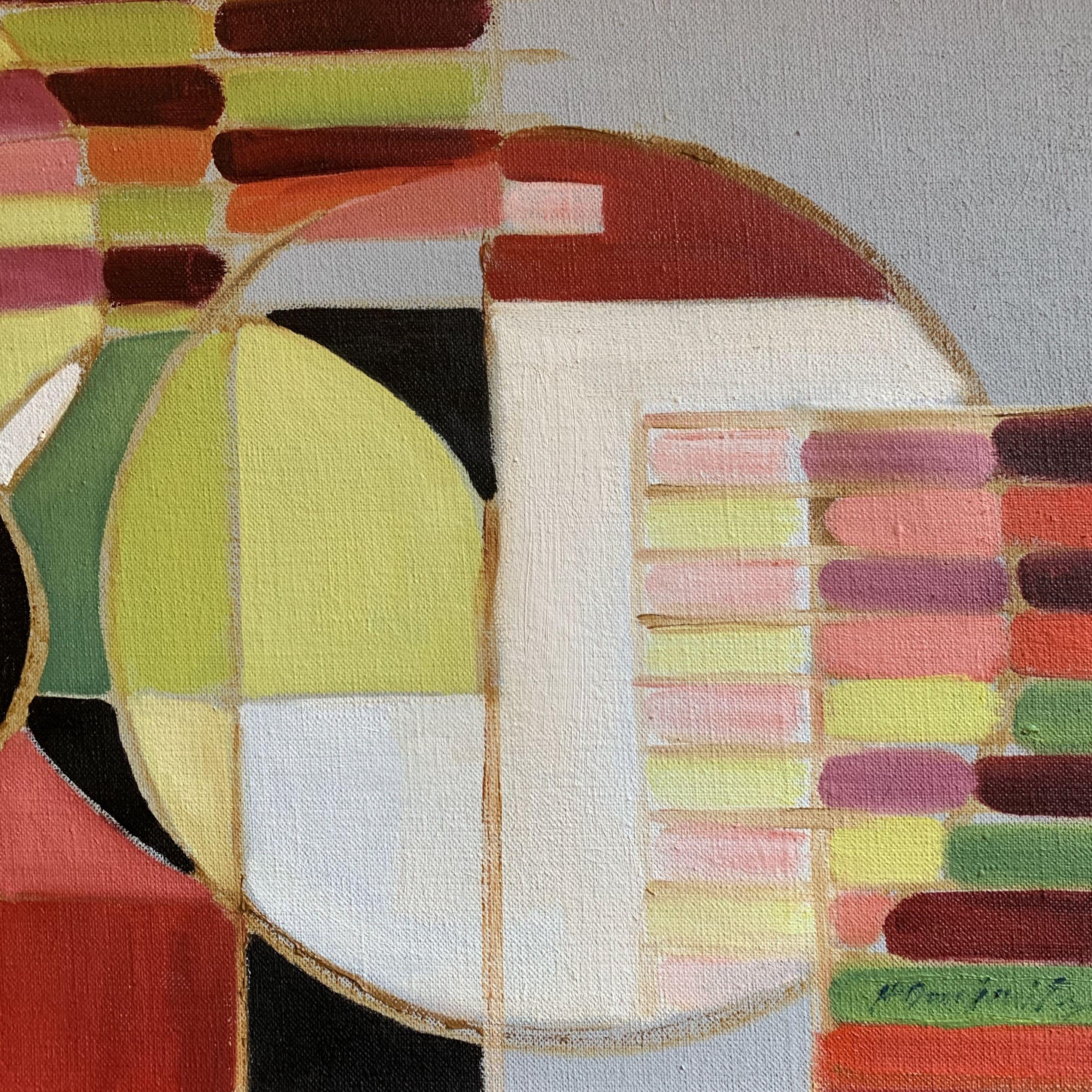 Equilibrio, Pittura, Olio su tela - Painting di Howard Danelowitz