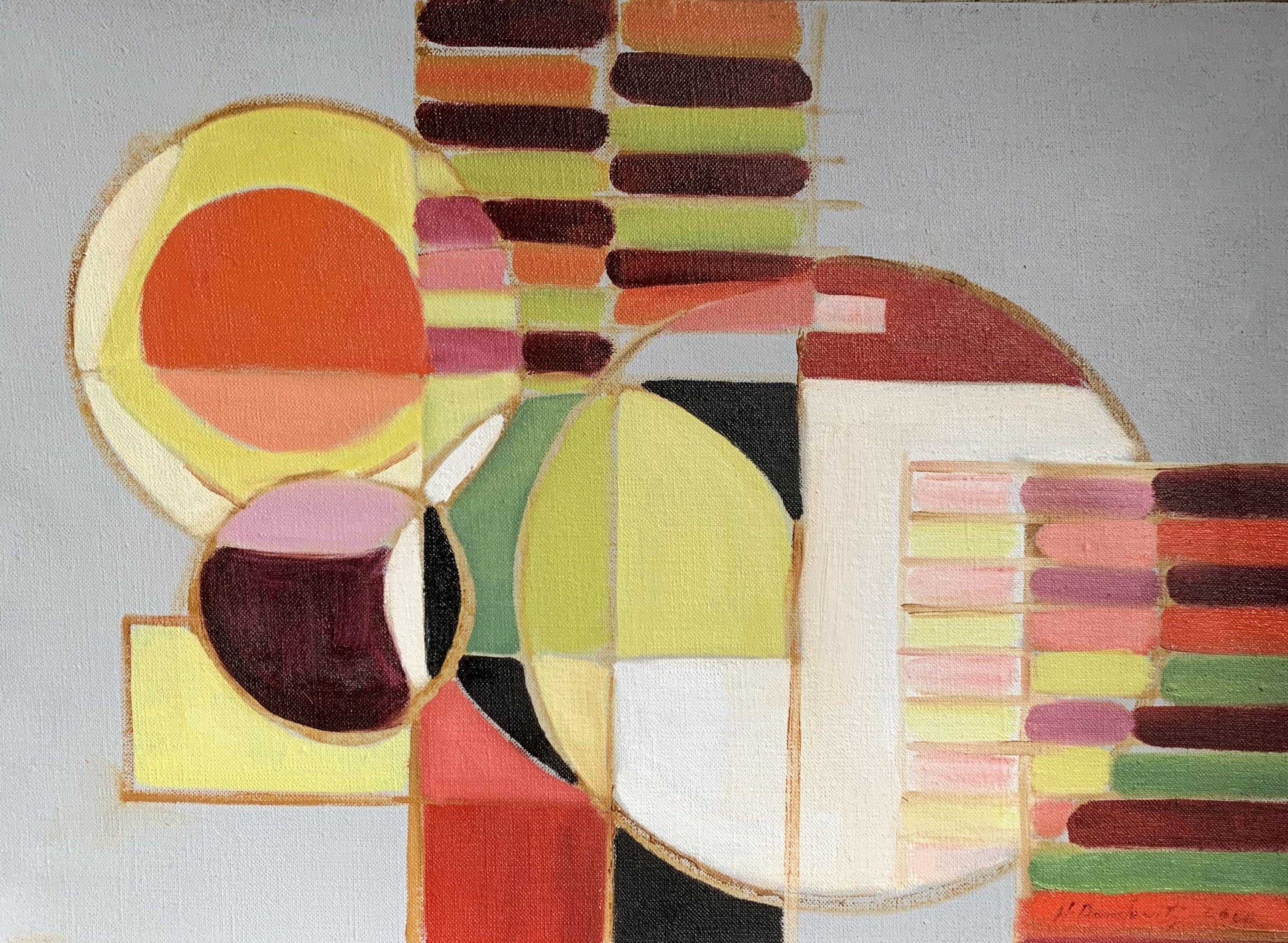 Abstract Painting di Howard Danelowitz - Equilibrio, Pittura, Olio su tela