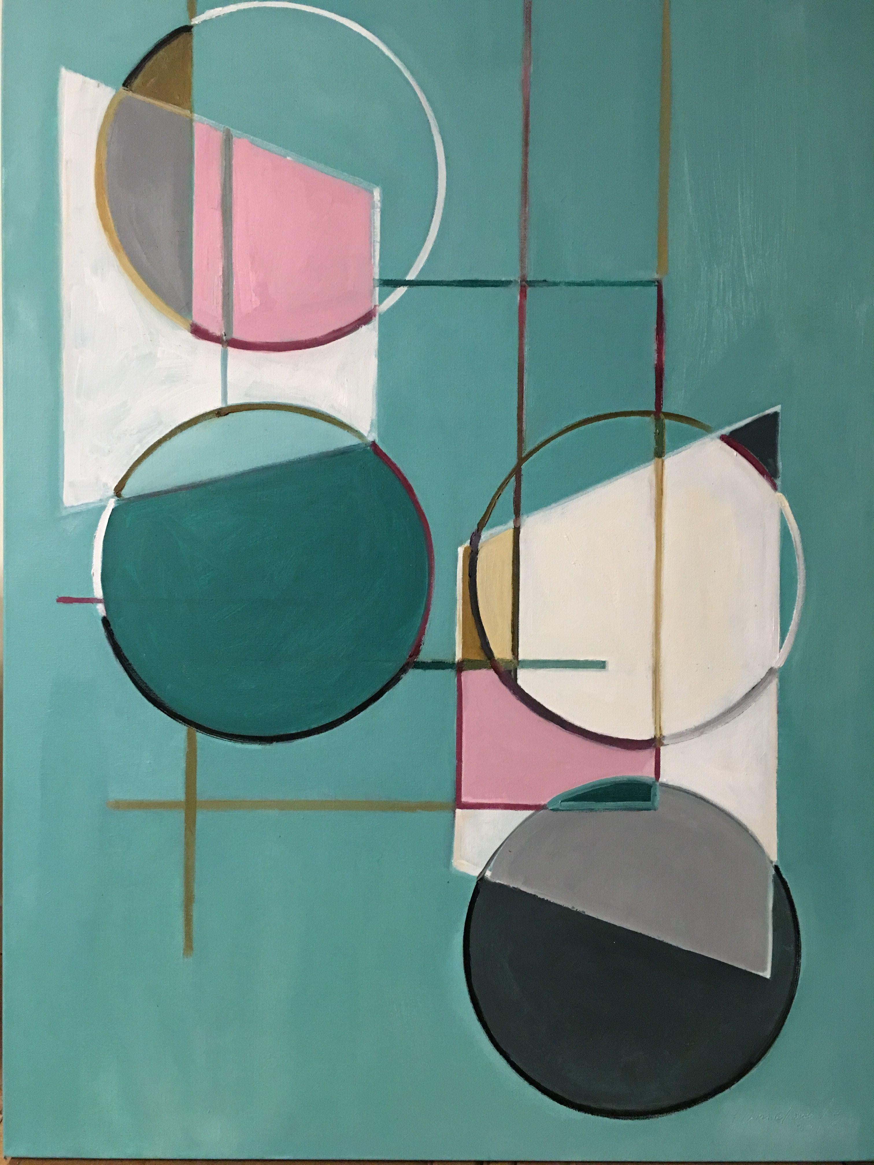 Howard Danelowitz Abstract Painting - Cool, Painting, Oil on Canvas