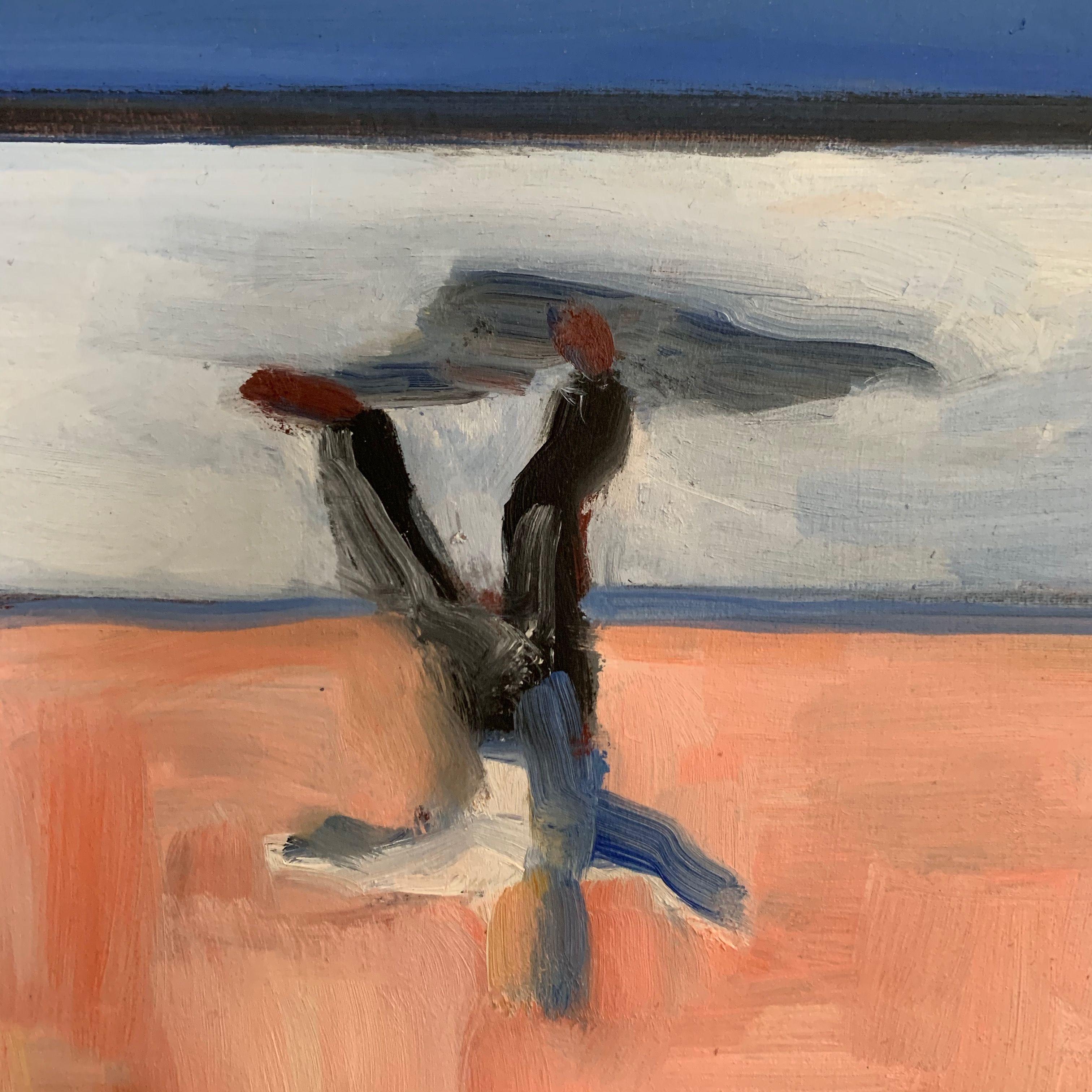 Dancing On The Ceiling 1, Gemälde, Öl auf MDF-Paneel (Moderne), Painting, von Howard Danelowitz