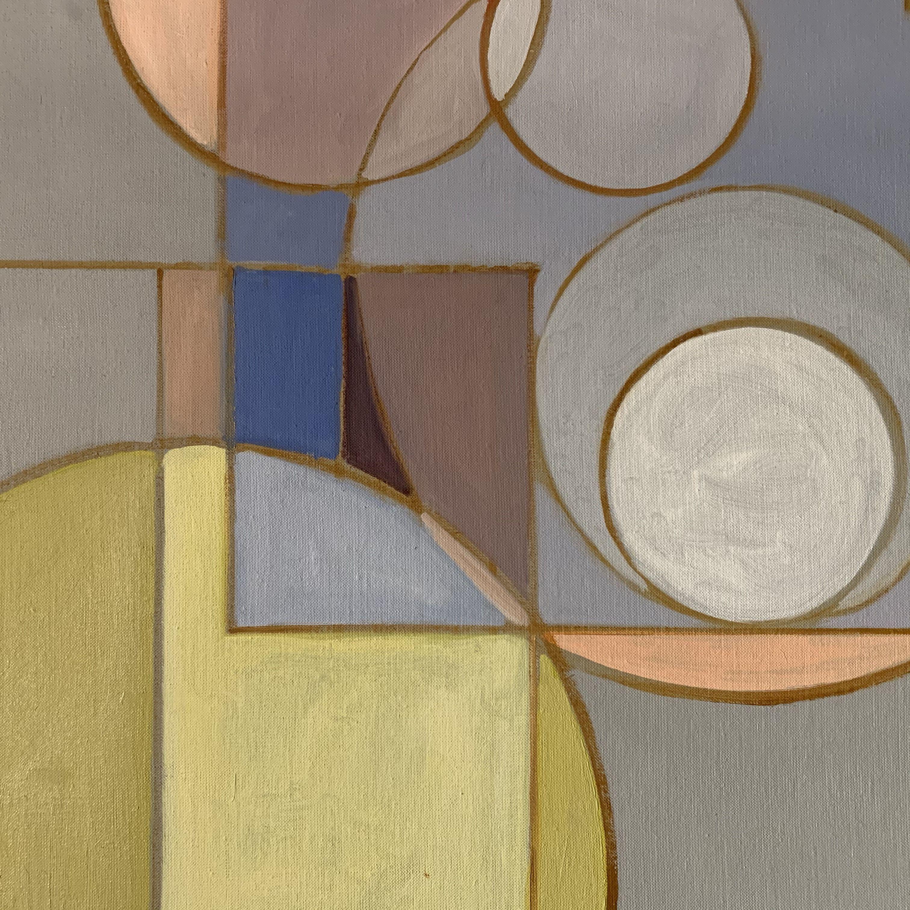 Ease, Painting, Oil on Canvas - Brown Abstract Painting by Howard Danelowitz