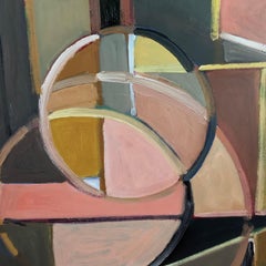 Guitar Abstracted, Painting, Oil on MDF Panel