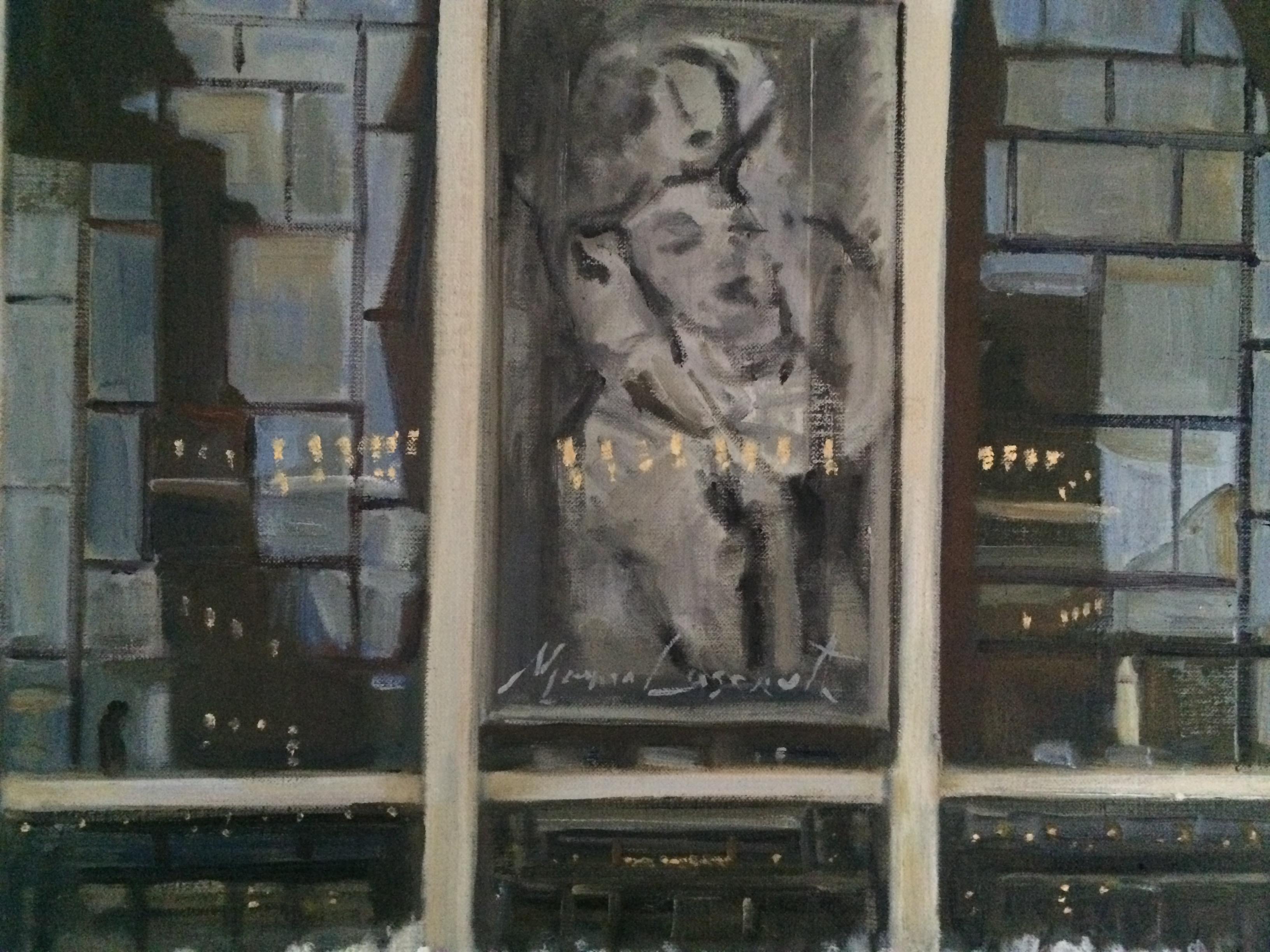 Lincoln Center No 1, Pittura, Olio su tela - Painting Contemporaneo di Howard Danelowitz
