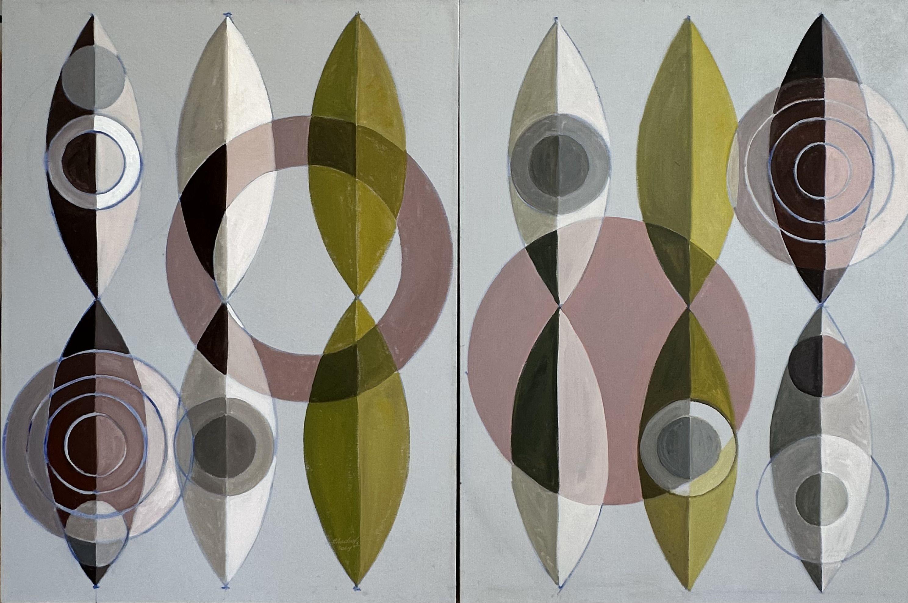 Abstract Painting di Howard Danelowitz - Marquise Cadence, Pittura, Olio su tela
