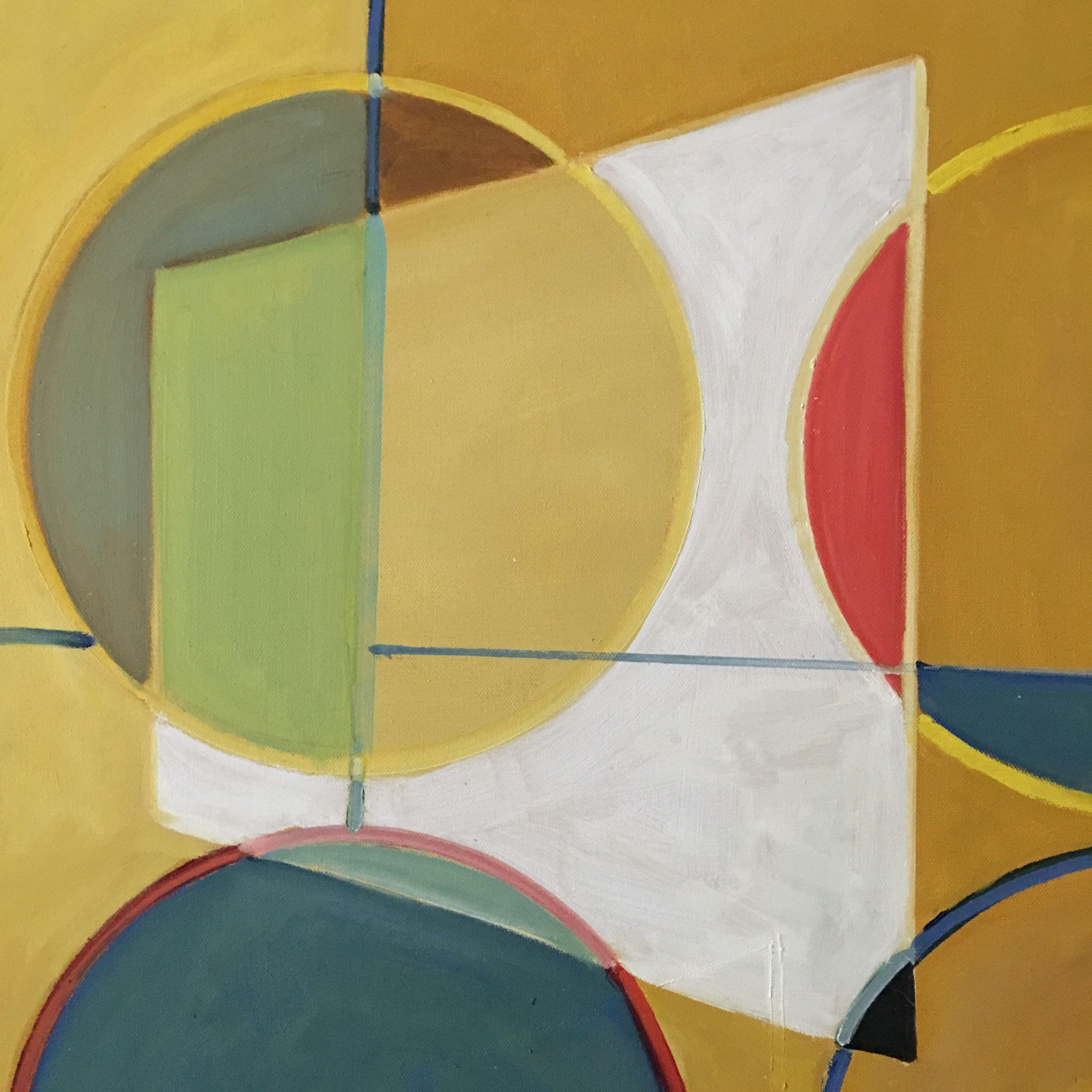 Rythmique, peinture, huile sur toile - Abstrait Painting par Howard Danelowitz