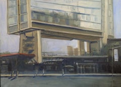 L'hôtel Standard, peinture, huile sur panneau de MDF