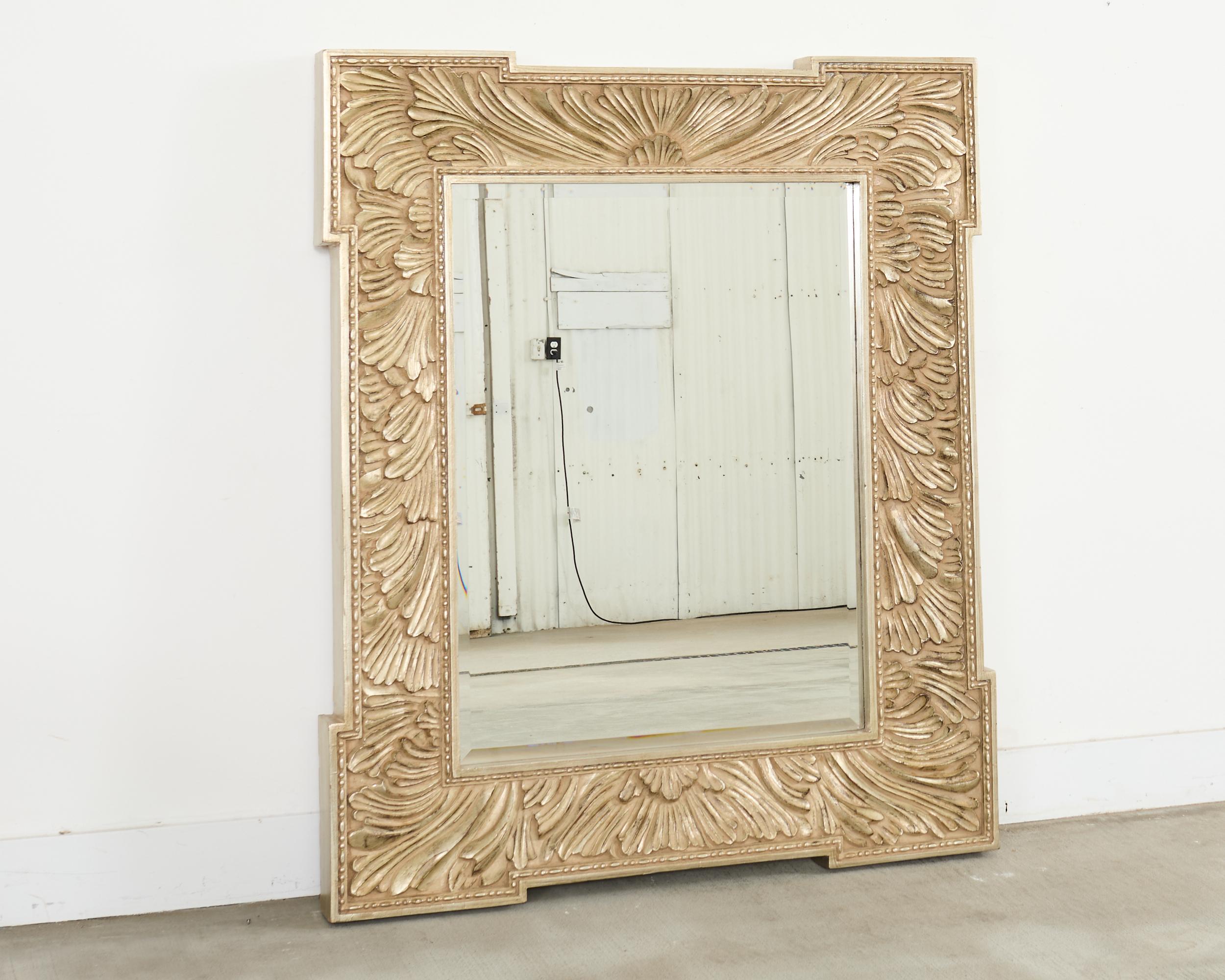 Howard Elliot Silver Gilt European Wall Mirror For Sale 9