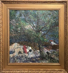 « MacMahan's Maine, Howard Everett Giles, paysage figuratif, impressionnisme