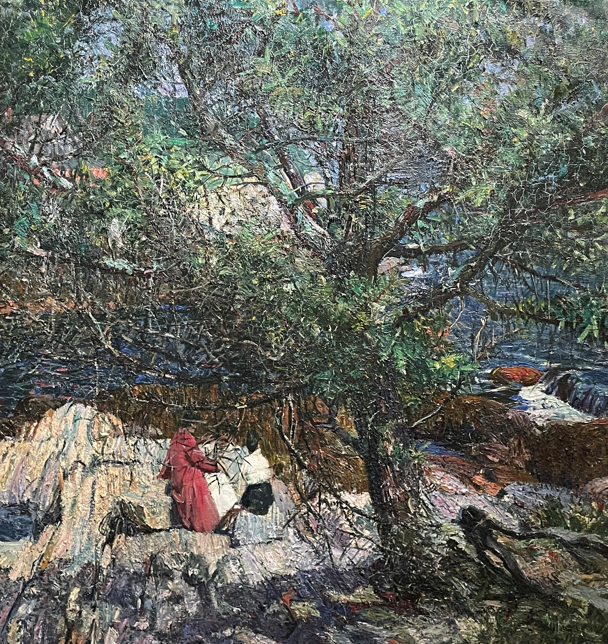 "MacMahan's Maine, " Howard Everett Giles, Figurative Landscape, Impressionism