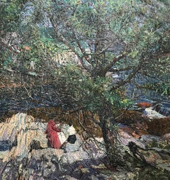 "MacMahan's Maine, " Howard Everett Giles, Figurative Landschaft, Impressionismus