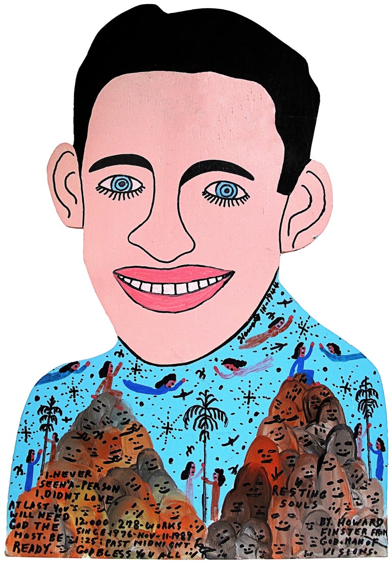Howard Finster SelfPortrait For Sale at 1stDibs