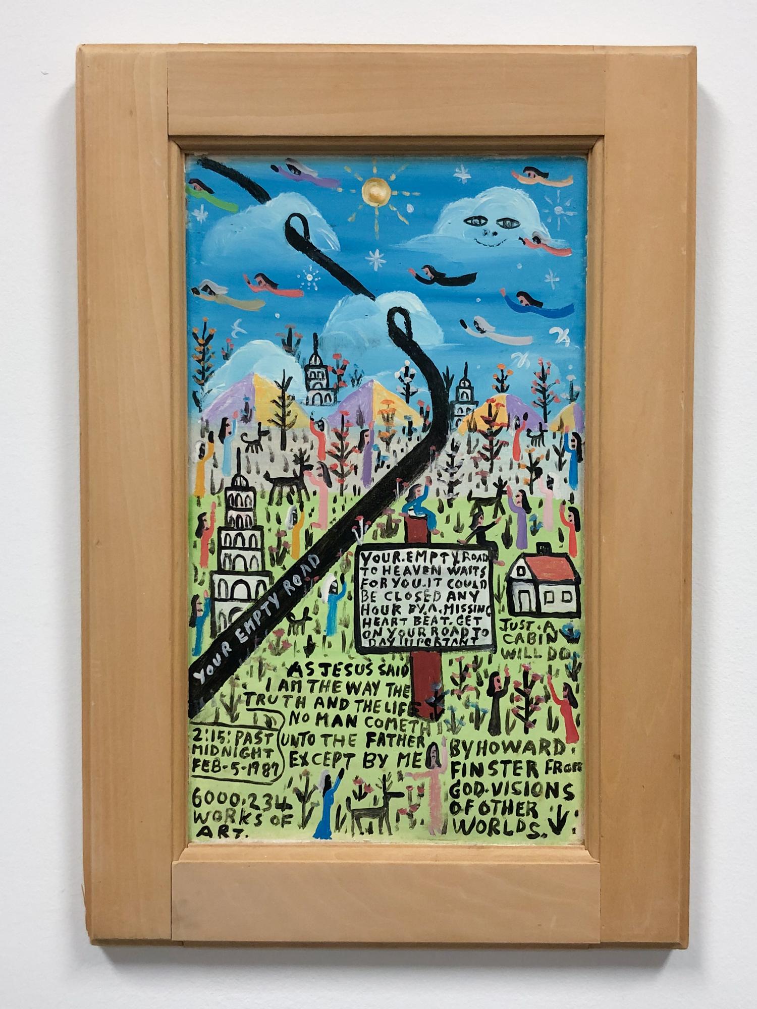 Your Empty Road - Painting by Howard Finster