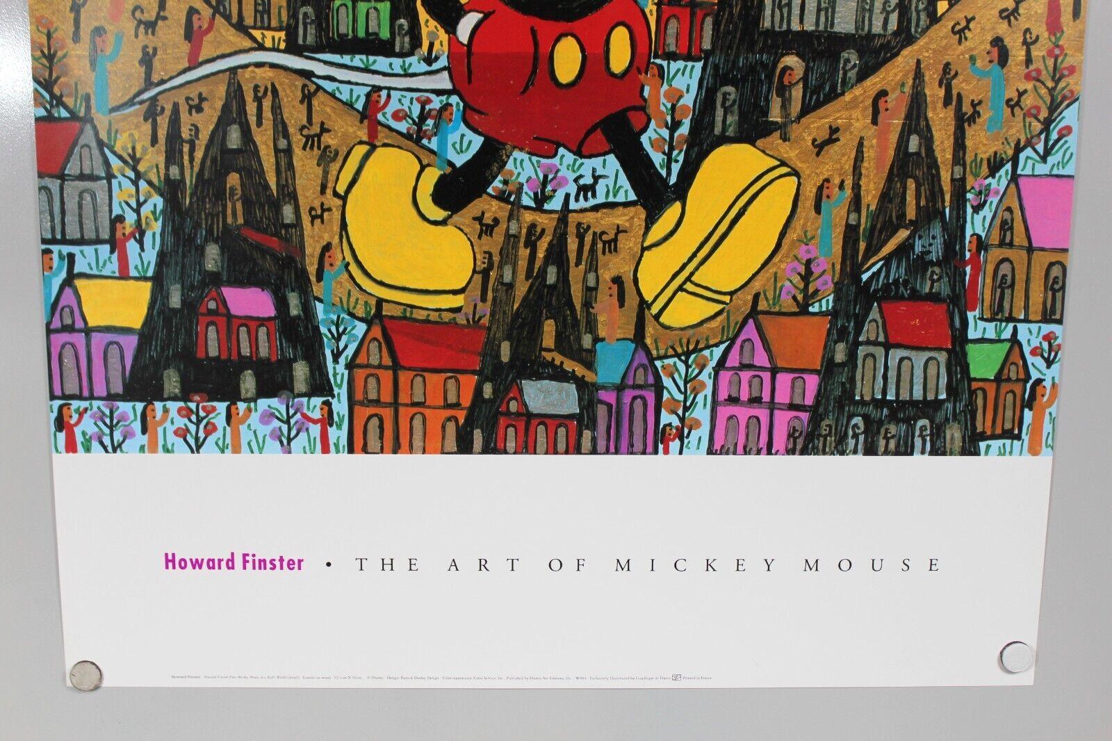 Artisanat Affiche d'art couleur « Howard Finster puts Micky Mouse in a Kid's World » en vente