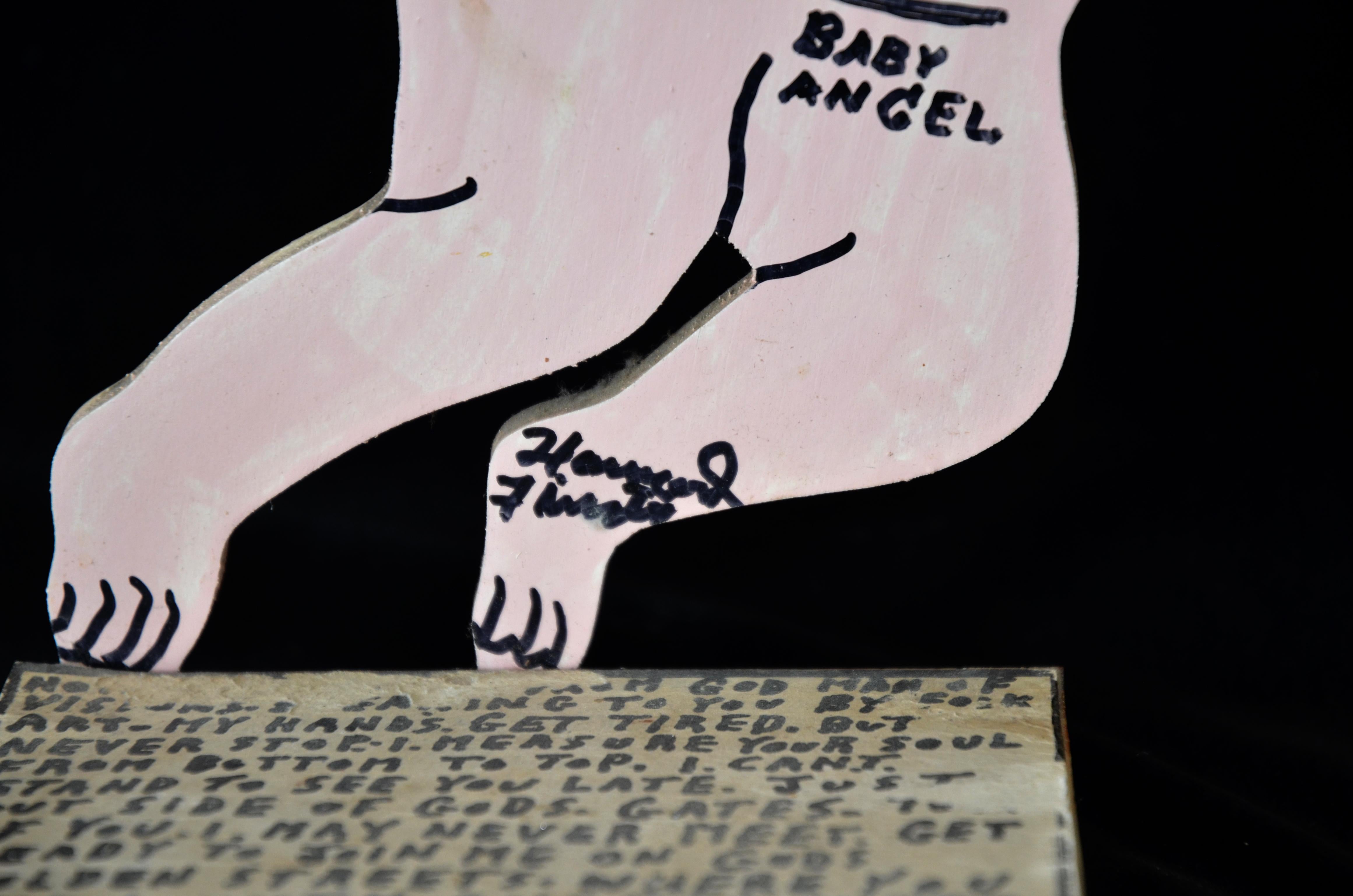Scultura in legno ritagliato di Howard Finster 