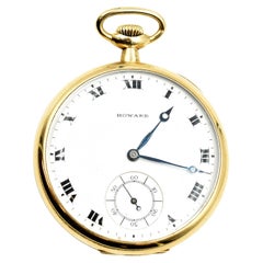 Howard Gold Plated manual wind Pocket Watch