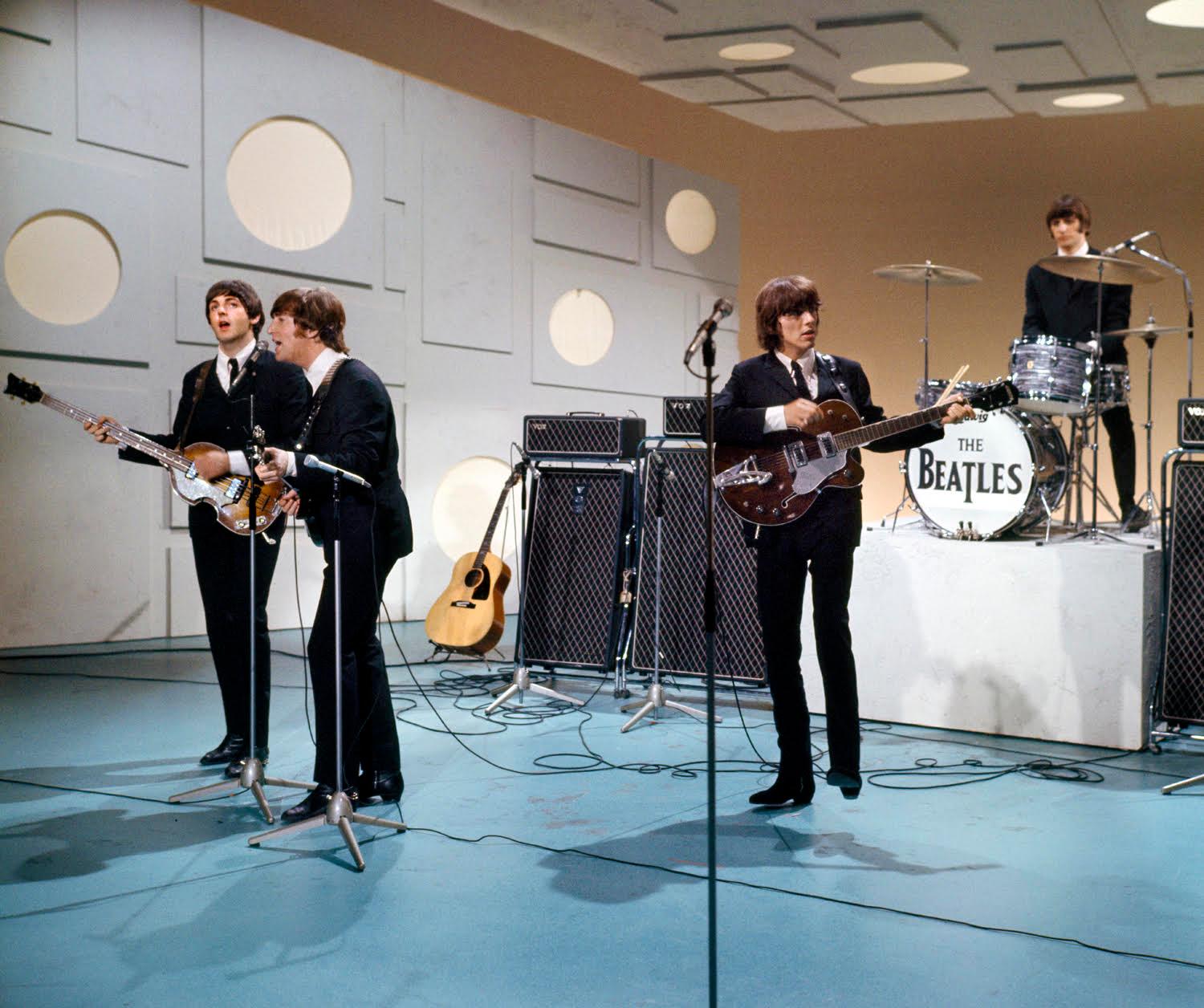 "Beatles on Set Live" Photography 18" x 21" in Ed. of 25 by Howard Grafton