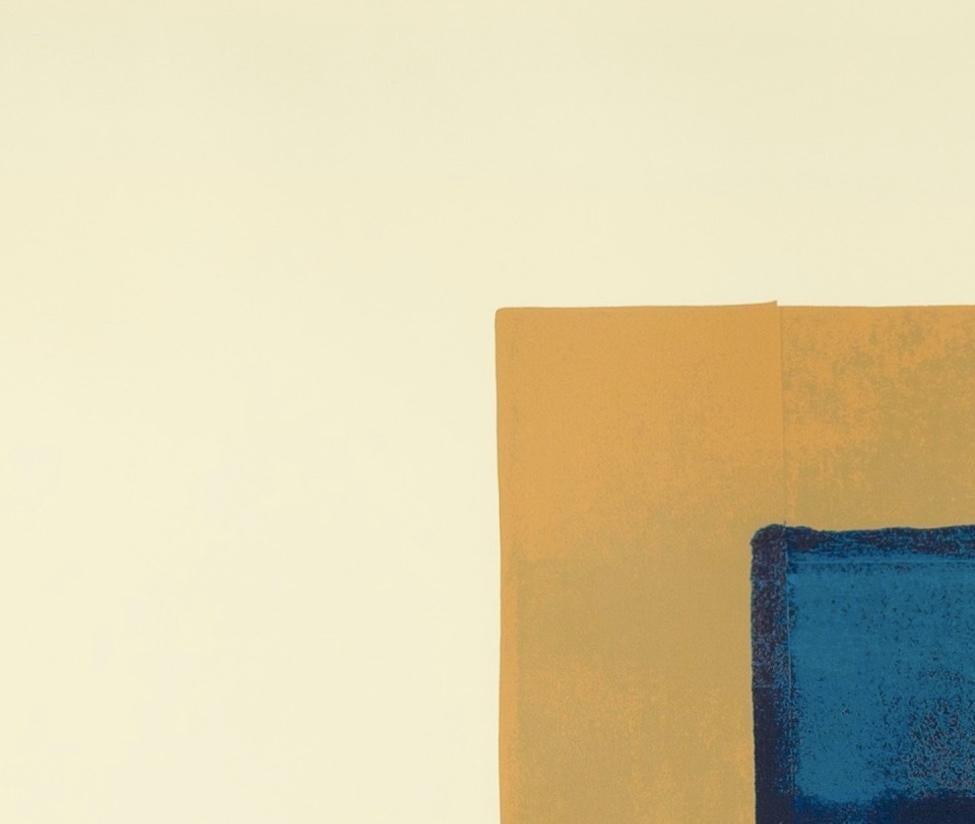 A, Aus indianischer Sicht (Heenk 11) - von Howard Hodgkin, Brown + Blue Screenprint im Angebot 2