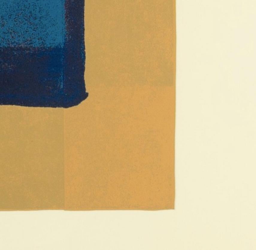 A, Aus indianischer Sicht (Heenk 11) - von Howard Hodgkin, Brown + Blue Screenprint im Angebot 4