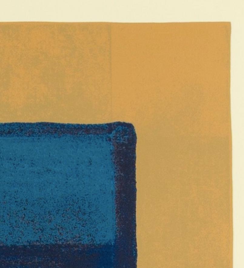 A, Aus indianischer Sicht (Heenk 11) - von Howard Hodgkin, Brown + Blue Screenprint im Angebot 7