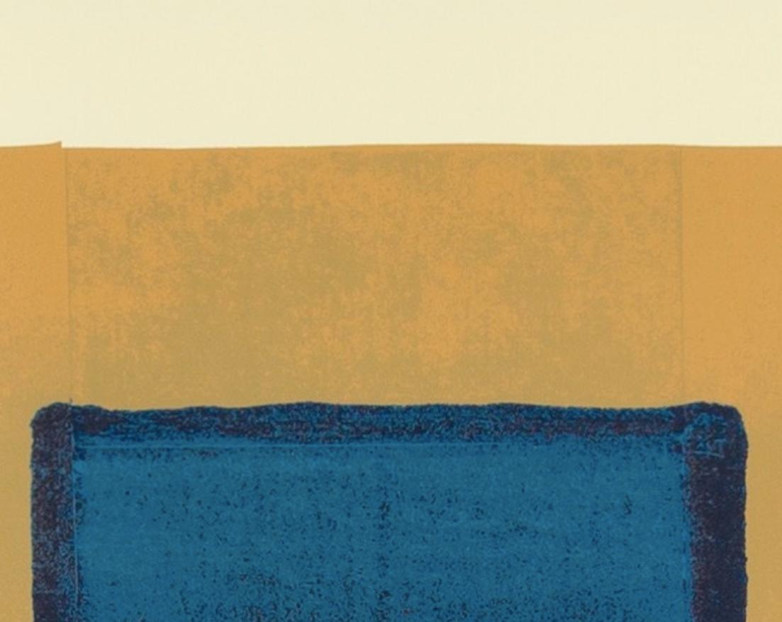 A, Aus indianischer Sicht (Heenk 11) - von Howard Hodgkin, Brown + Blue Screenprint im Angebot 8