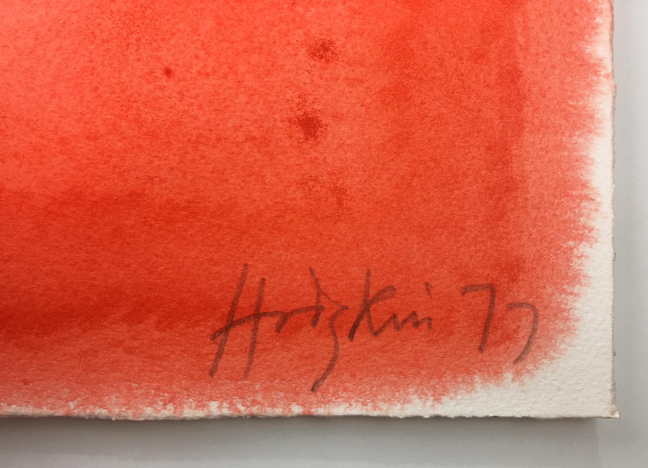 A Furnished Room Howard Hodgkin, colorful abstract red green interior scene For Sale 3