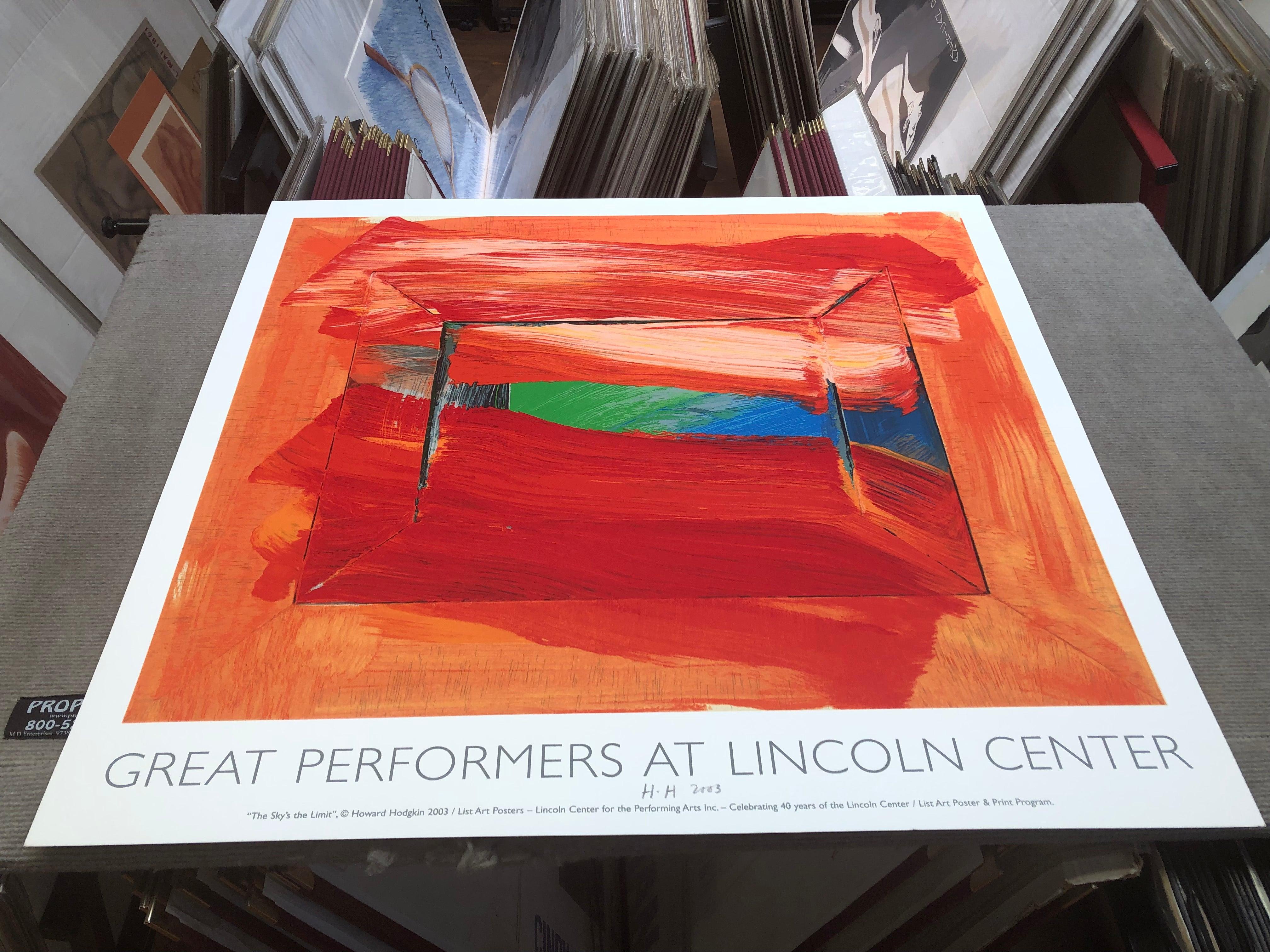 Howard Hodgkin-The Sky's The Limit-Screen print hand signed For Sale 1