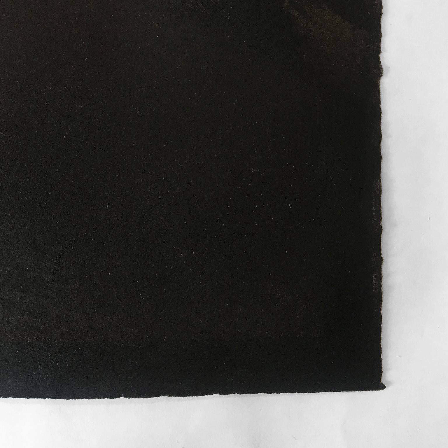 All Alone in the Museum of Modern Art Howard Hodgkin Abstraktes schwarzes Gemälde im Angebot 6
