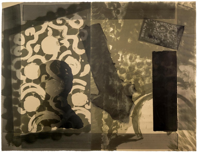 Howard Hodgkin Black Moonlight Abstract Black White And Gray