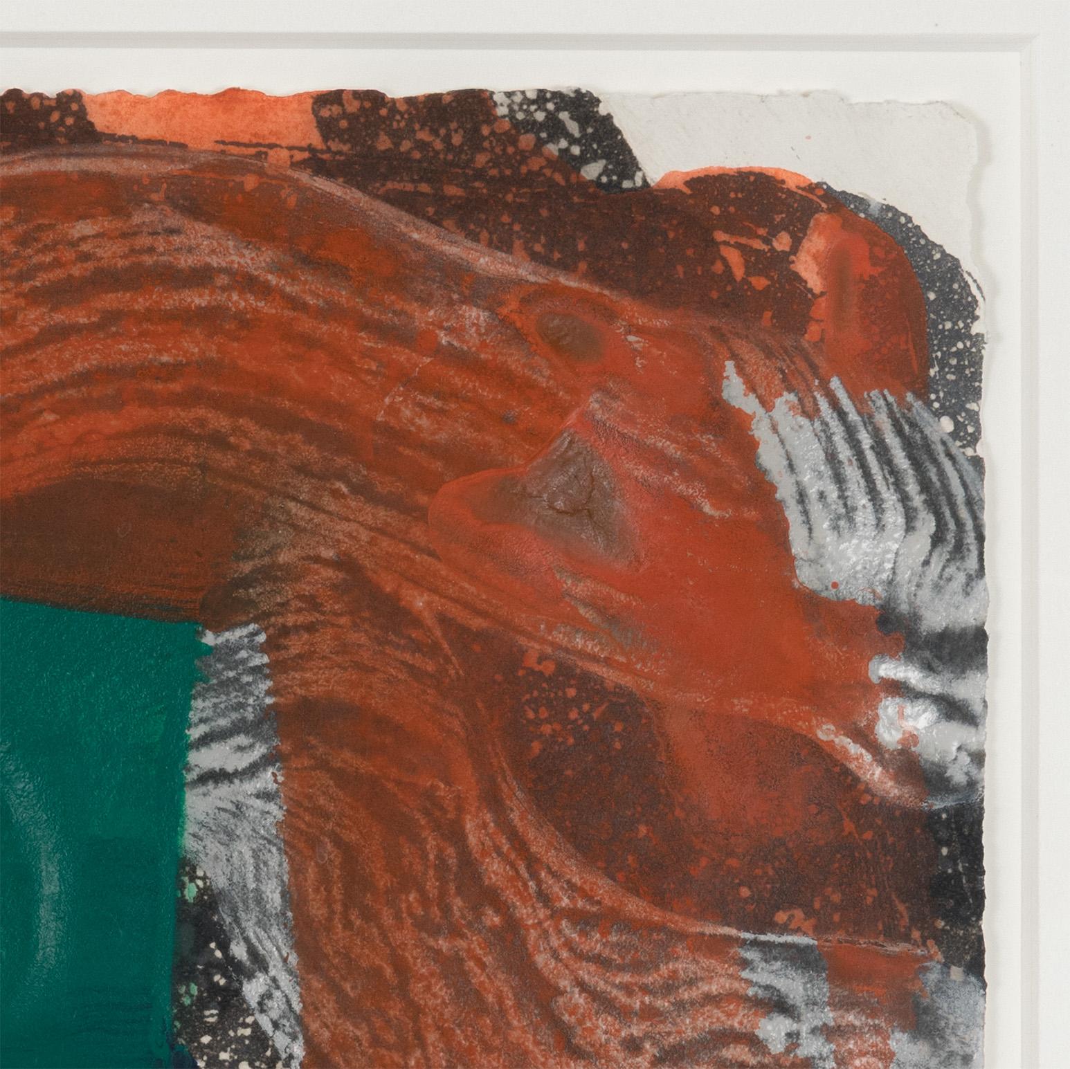 Libros para la Revista de París - Abstract Print Gris de Howard Hodgkin