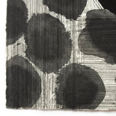 David's Pool at Night (David Hockney's Pool) black white abstract Howard Hodgkin