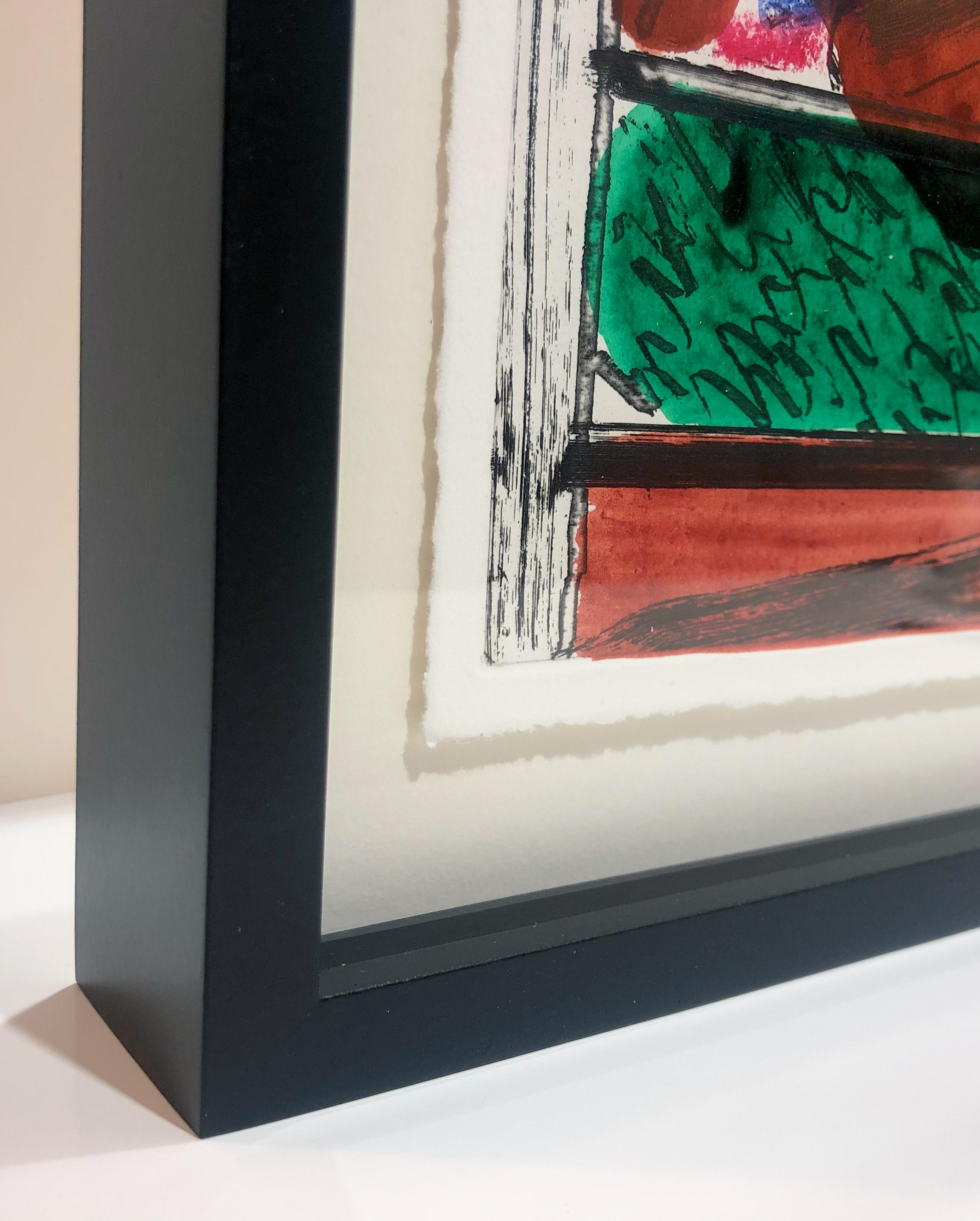 DH in Hollywood (David Hockney) Howard Hodgkin colorful abstract painting framed For Sale 1
